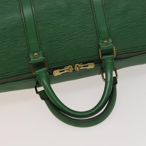 LOUIS VUITTON Epi Keepall 50 Boston Bag Green M42964 LV Auth 132722 - Picture 7 of 16